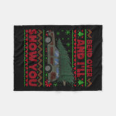 Kerstvakantie buig over en ik zal je Show XMA Fleece Deken (Voorkant (Horizontaal))