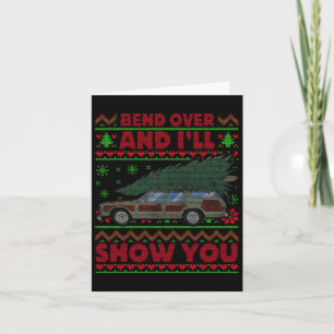 Kerstvakantie buig over en ik zal je Show XMA Kaart