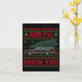 Kerstvakantie buig over en ik zal je Show XMA Kaart (Gele Bloem)