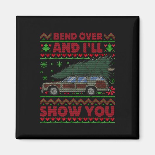 Kerstvakantie buig over en ik zal je Show XMA Magneet (Voorkant)