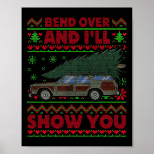 Kerstvakantie buig over en ik zal je Show XMA Poster