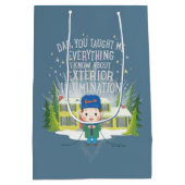 Kerstvakantie Buitenverlichting Medium Cadeauzakje (Achterkant)