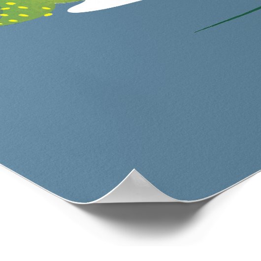 Kerstvakantie Buitenverlichting Poster (Hoek)