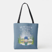 Kerstvakantie Buitenverlichting Tote Bag (Achterkant)