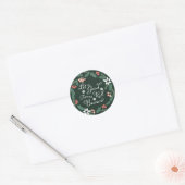 Kerstvakantie Bunco laat de goede tijden rollen Ronde Sticker (Envelop)