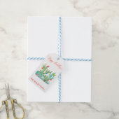 Kerstvakantie Cactus Zuidwesten Woestijn Cadeaulabel (Met Touw)