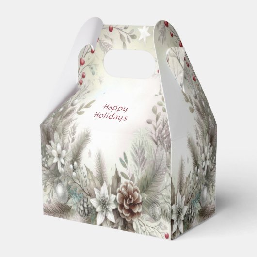 Kerstvakantie Cadeaubox Bedankdoosjes (Achterkant)