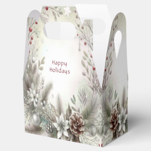 Kerstvakantie Cadeaubox Bedankdoosjes (Geopend)