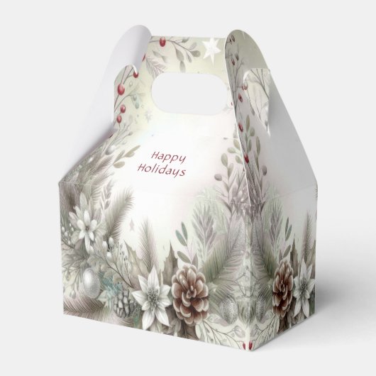 Kerstvakantie Cadeaubox Bedankdoosjes (Voorkant Zijde)