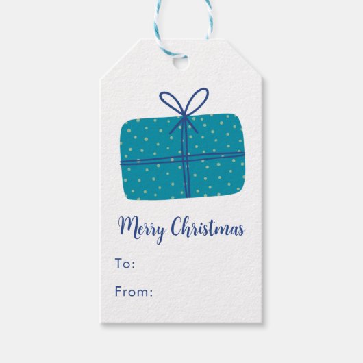 Kerstvakantie Cadeaulabel (Voorkant)