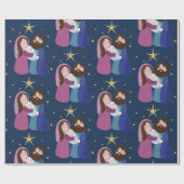 kerstvakantie cadeaupapier (Vlak)