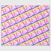 Kerstvakantie Cadeaupapier (Vlak)