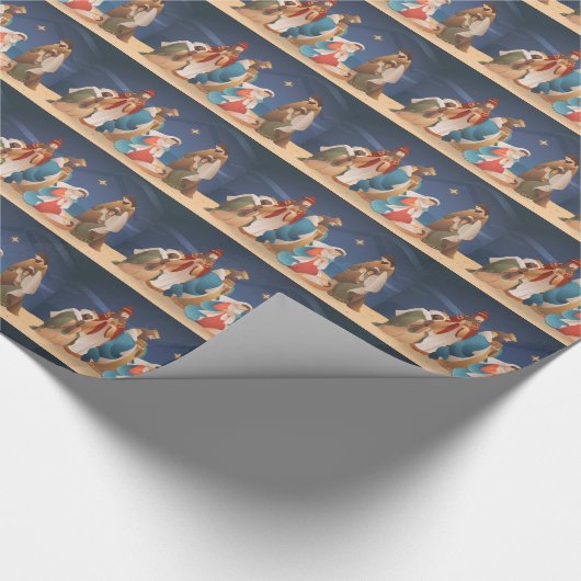 kerstvakantie cadeaupapier (Hoek)