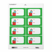 kerstvakantie cadeaus cadeaulabels voor labels (Full Sheet)