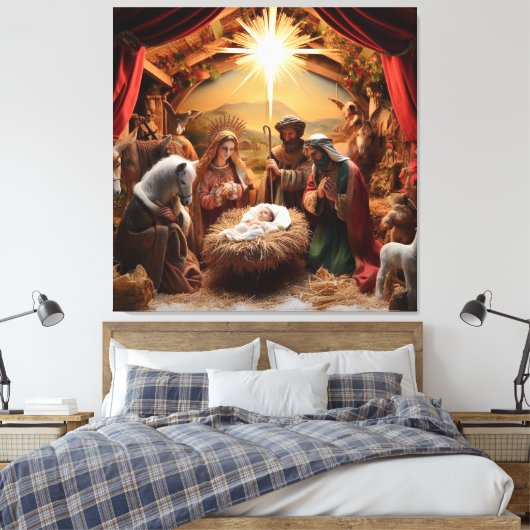 kerstvakantie canvas afdruk (Insitu (Slaapkamer))