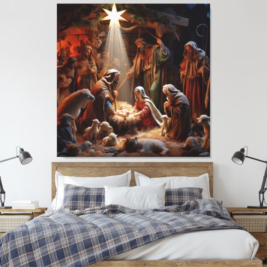 kerstvakantie canvas afdruk (Insitu (Slaapkamer))