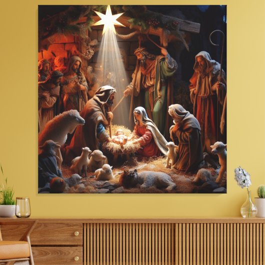 kerstvakantie canvas afdruk (Insitu (Woonkamer))
