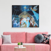 kerstvakantie canvas afdruk (Insitu (Woonkamer))