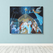 kerstvakantie canvas afdruk (Insitu (Houten vloer))