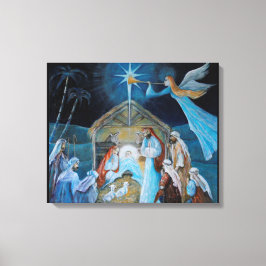 kerstvakantie canvas afdruk