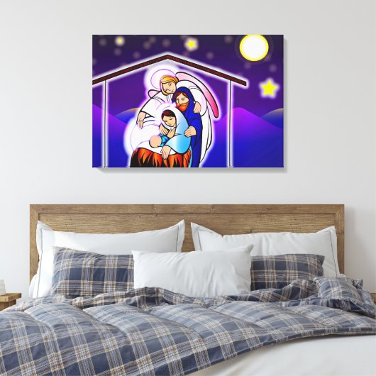 kerstvakantie canvas afdruk (Insitu (Slaapkamer))