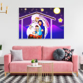 kerstvakantie canvas afdruk (Insitu (Woonkamer))