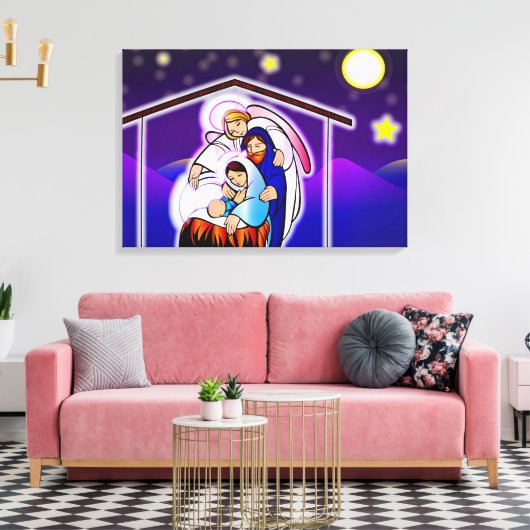 kerstvakantie canvas afdruk (Insitu (Woonkamer))