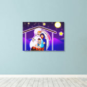 kerstvakantie canvas afdruk (Insitu (Houten vloer))