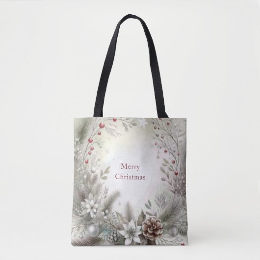 Kerstvakantie Canvas tas (Voorkant)