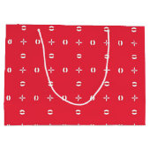 Kerstvakantie Charm Patroon 09 - Groot Cadeauzakje (Achterkant)