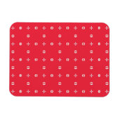 Kerstvakantie Charm Patroon 09 - Magneet (Horizontaal)