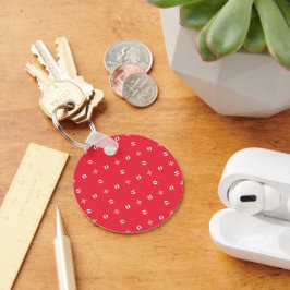 Kerstvakantie Charm Patroon 09 - Sleutelhanger