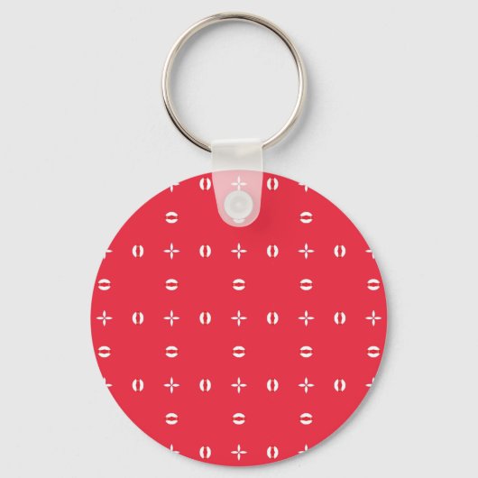 Kerstvakantie Charm Patroon 09 - Sleutelhanger (Achterkant)