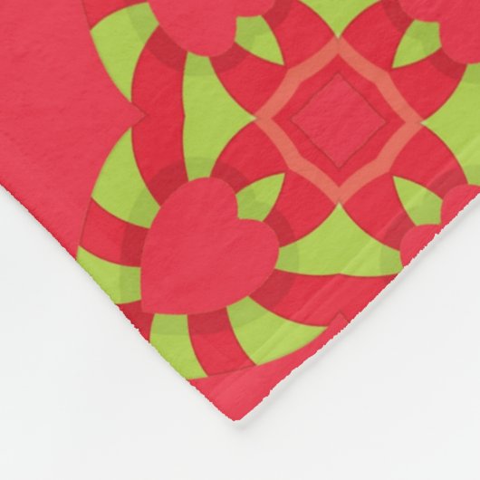 Kerstvakantie Charm Pattern 01 - Fleece Deken (Hoek)