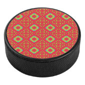 Kerstvakantie Charm Pattern 01 - Hockey Puck (3/4)
