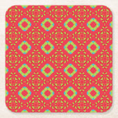 Kerstvakantie Charm Pattern 01 - Kartonnen Onderzetters (Voorkant)