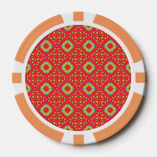 Kerstvakantie Charm Pattern 01 - Poker Chips (Voorkant)