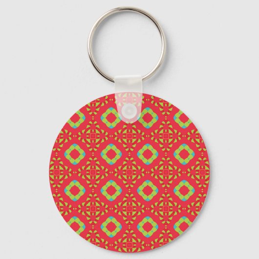 Kerstvakantie Charm Pattern 01 - Sleutelhanger (Voorkant)