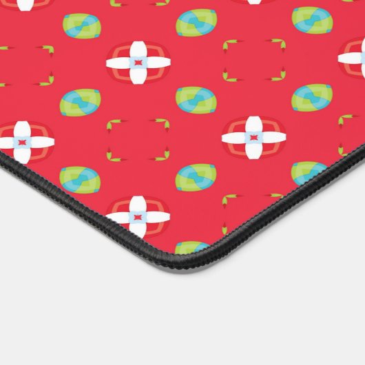 Kerstvakantie Charm Pattern 02 - Bureaumat (Hoek)