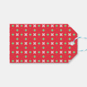 Kerstvakantie Charm Pattern 02 - Cadeaulabel (Voorkant (Horizontaal))