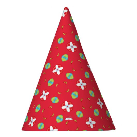 Kerstvakantie Charm Pattern 02 - Feesthoedjes (Rechts)