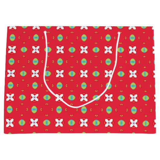 Kerstvakantie Charm Pattern 02 - Groot Cadeauzakje (Voorkant)