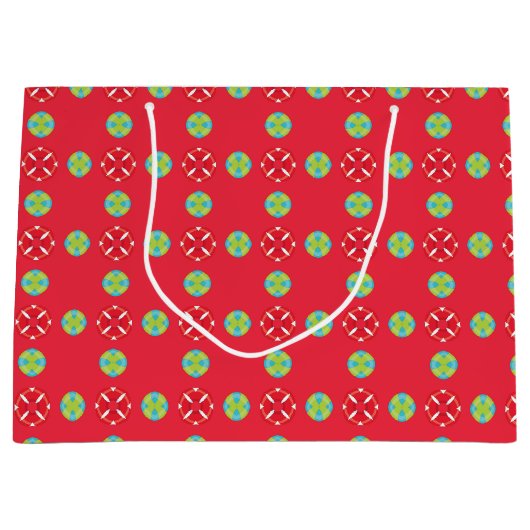 Kerstvakantie Charm Pattern 03 - Groot Cadeauzakje (Voorkant)