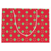 Kerstvakantie Charm Pattern 03 - Groot Cadeauzakje (Achterkant)