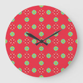 Kerstvakantie Charm Pattern 03 - Grote Klok (Voorkant)