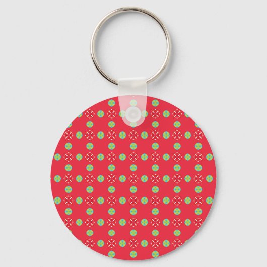 Kerstvakantie Charm Pattern 03 - Sleutelhanger (Achterkant)