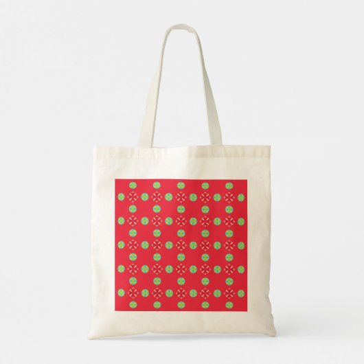 Kerstvakantie Charm Pattern 03 - Tote Bag (Achterkant)
