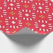 Kerstvakantie Charm Pattern 04 - Cadeaupapier (Hoek)