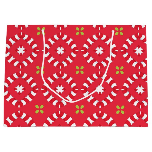 Kerstvakantie Charm Pattern 04 - Groot Cadeauzakje (Voorkant)