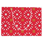 Kerstvakantie Charm Pattern 04 - Groot Cadeauzakje (Achterkant)